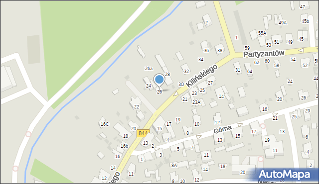 Hrubieszów, Kilińskiego Jana, płk., 26, mapa Hrubieszów