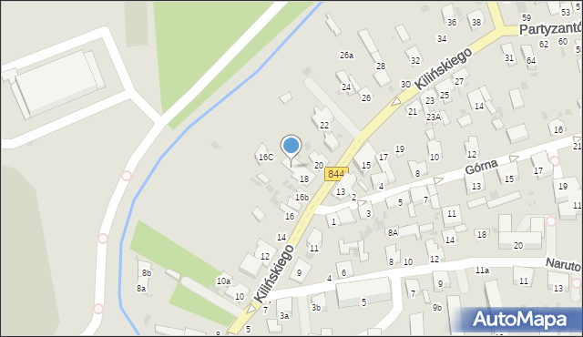Hrubieszów, Kilińskiego Jana, płk., 93, mapa Hrubieszów