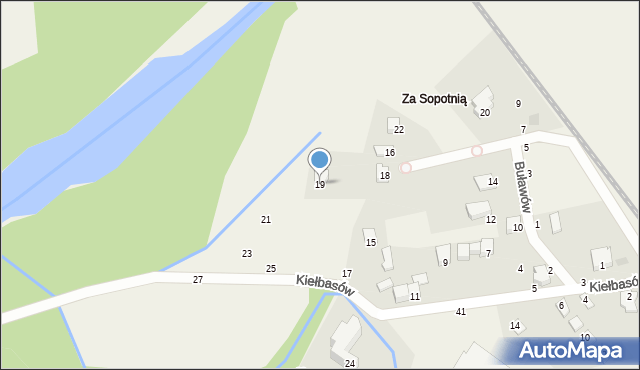 Jeleśnia, Kiełbasów, 19, mapa Jeleśnia