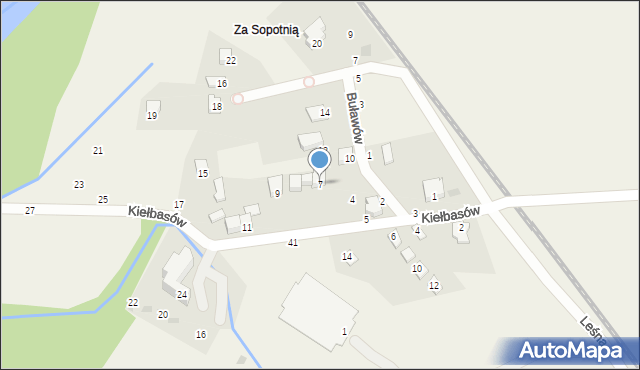 Jeleśnia, Kiełbasów, 7, mapa Jeleśnia