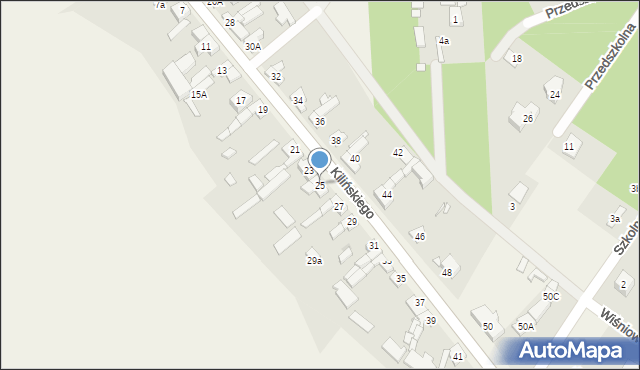 Kazimierz, Kilińskiego Jana, płk., 25, mapa Kazimierz