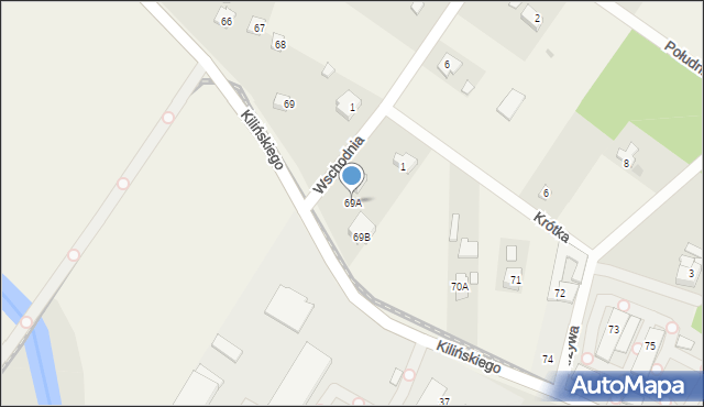 Kazimierz, Kilińskiego Jana, płk., 69A, mapa Kazimierz