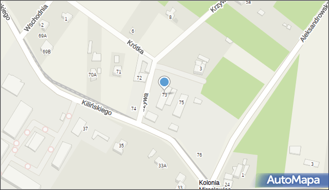 Kazimierz, Kilińskiego Jana, płk., 73, mapa Kazimierz