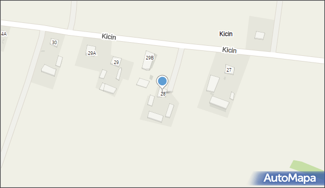 Kicin, Kicin, 28, mapa Kicin