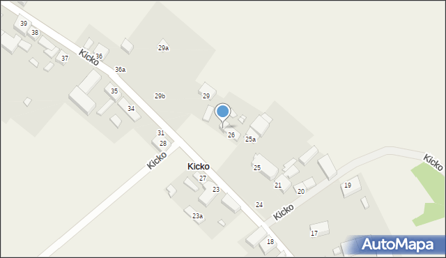 Kicko, Kicko, 26a, mapa Kicko