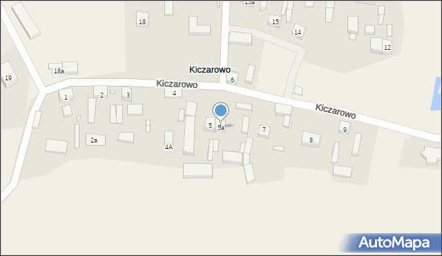 Kiczarowo, Kiczarowo, 5a, mapa Kiczarowo