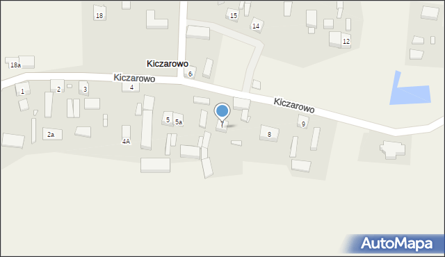 Kiczarowo, Kiczarowo, 7a, mapa Kiczarowo