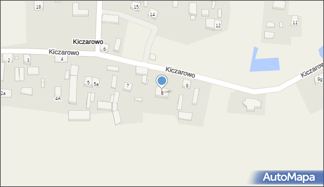 Kiczarowo, Kiczarowo, 8, mapa Kiczarowo