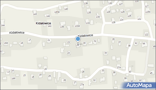 Kidałowice, Kidałowice, 29, mapa Kidałowice