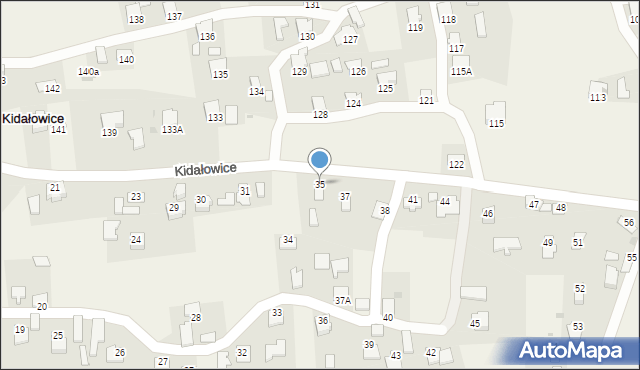 Kidałowice, Kidałowice, 35, mapa Kidałowice