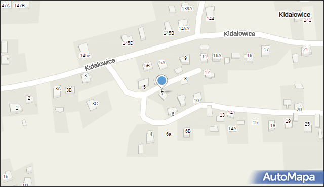 Kidałowice, Kidałowice, 7, mapa Kidałowice