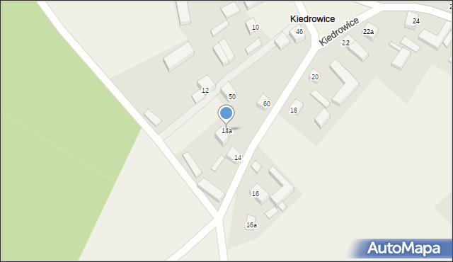Kiedrowice, Kiedrowice, 14a, mapa Kiedrowice