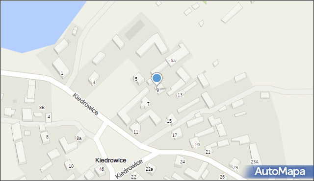 Kiedrowice, Kiedrowice, 9, mapa Kiedrowice