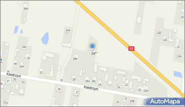 Kiedrzyn, Kiedrzyn, 26B, mapa Kiedrzyn