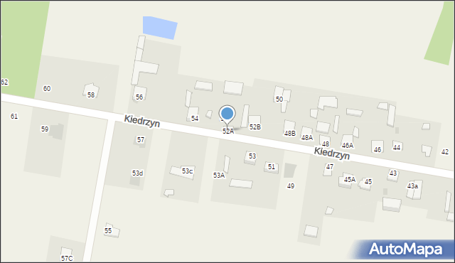 Kiedrzyn, Kiedrzyn, 52A, mapa Kiedrzyn