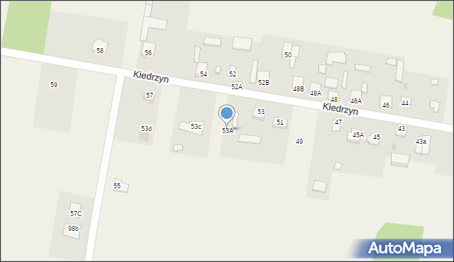 Kiedrzyn, Kiedrzyn, 53A, mapa Kiedrzyn