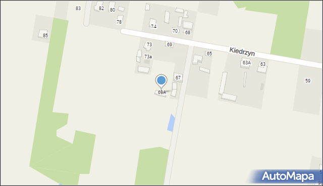 Kiedrzyn, Kiedrzyn, 69A, mapa Kiedrzyn