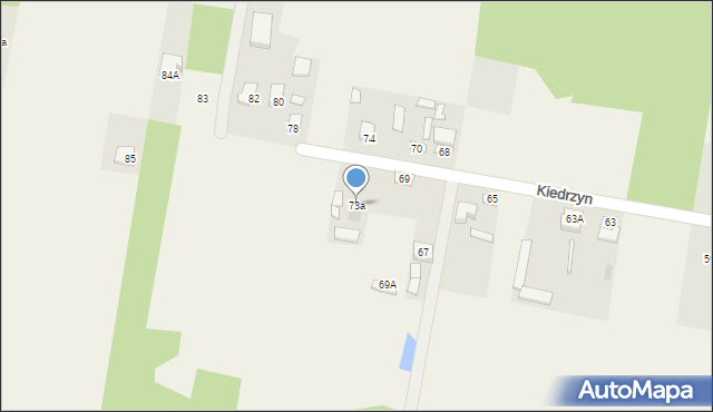 Kiedrzyn, Kiedrzyn, 73a, mapa Kiedrzyn