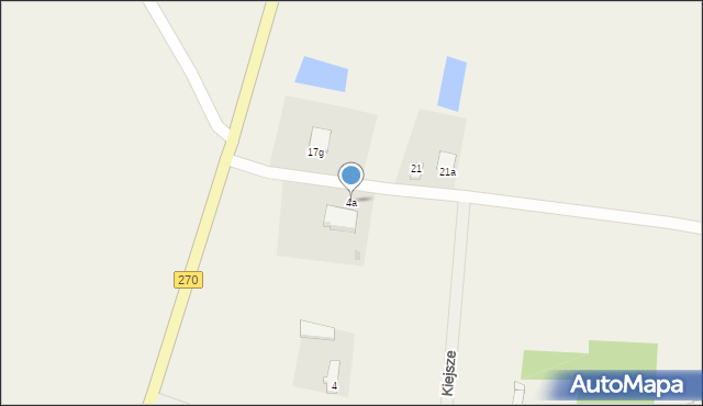 Kiejsze, Kiejsze, 4a, mapa Kiejsze