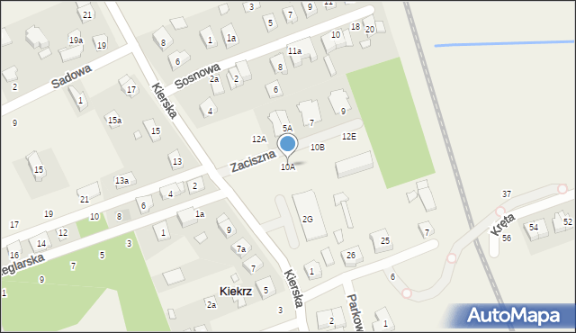 Kiekrz, Kierska, 10A, mapa Kiekrz