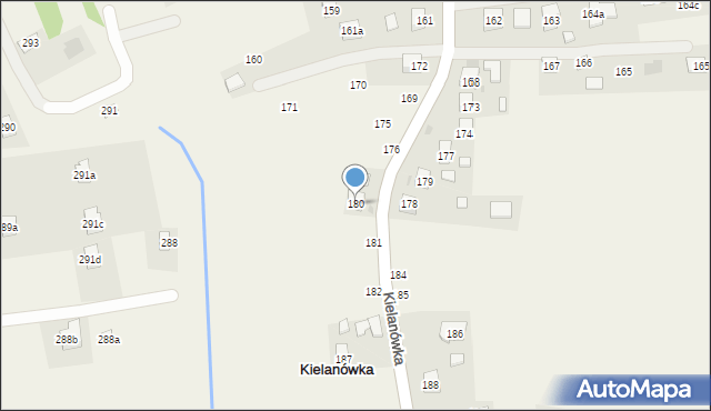 Kielanówka, Kielanówka, 180, mapa Kielanówka