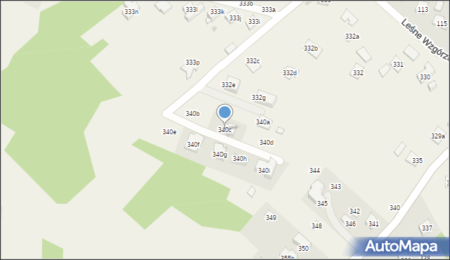 Kielanówka, Kielanówka, 340c, mapa Kielanówka