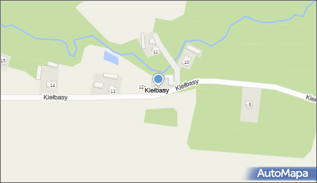 Kiełbasy, Kiełbasy, 12, mapa Kiełbasy