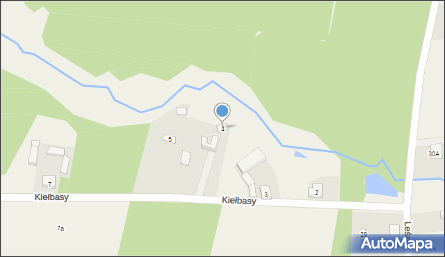 Kiełbasy, Kiełbasy, 4, mapa Kiełbasy