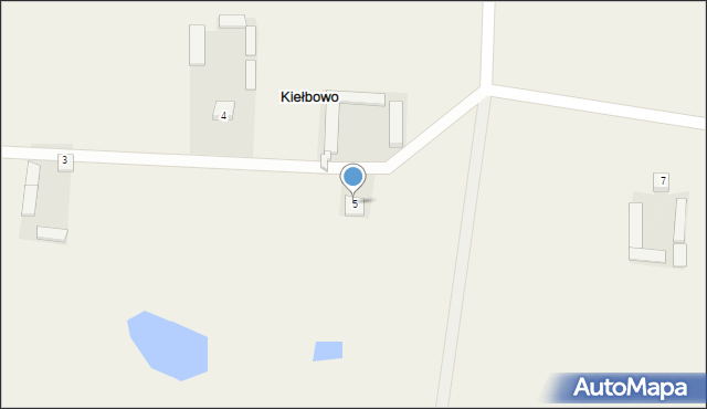 Kiełbowo, Kiełbowo, 5, mapa Kiełbowo