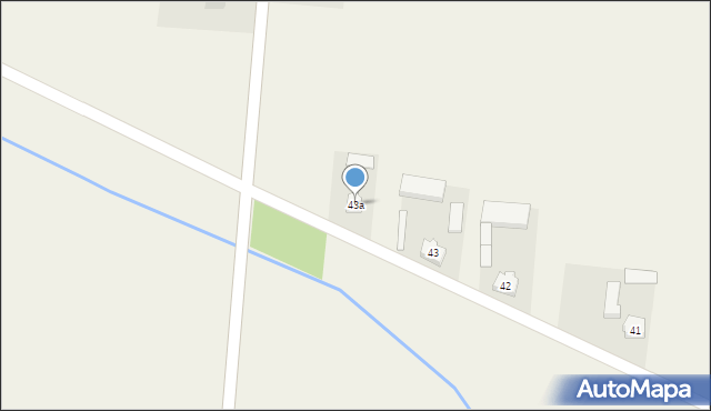 Kiełczew Górny, Kiełczew Górny, 43a, mapa Kiełczew Górny