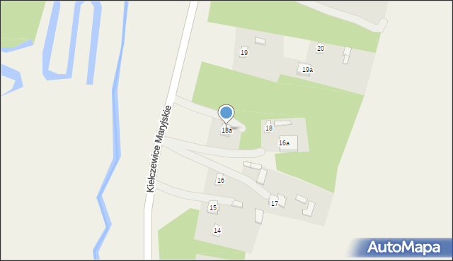 Kiełczewice Dolne, Kiełczewice Dolne, 18a, mapa Kiełczewice Dolne