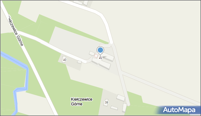 Kiełczewice Górne, Kiełczewice Górne, 41, mapa Kiełczewice Górne