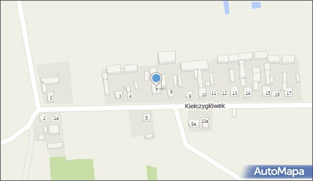 Kiełczygłówek, Kiełczygłówek, 7, mapa Kiełczygłówek