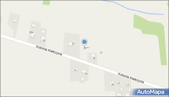 Kiełczyna, Kiełczyna, 33, mapa Kiełczyna