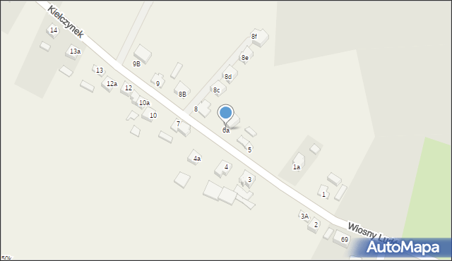 Kiełczynek, Kiełczynek, 6a, mapa Kiełczynek