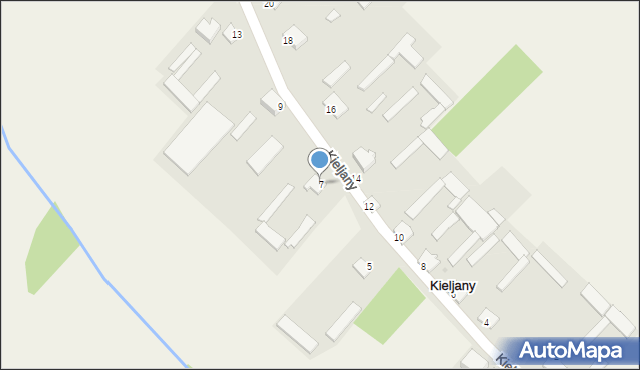 Kieljany, Kieljany, 7, mapa Kieljany