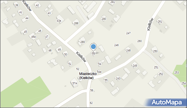 Kiełków, Kiełków, 53, mapa Kiełków