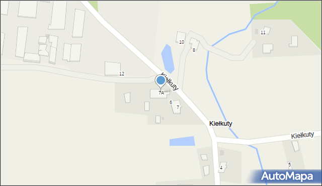 Kiełkuty, Kiełkuty, 7A, mapa Kiełkuty