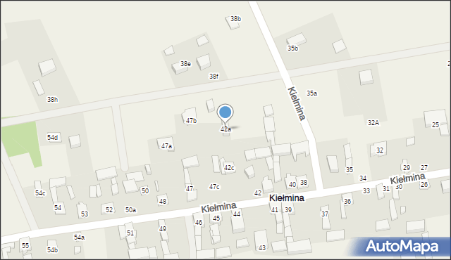 Kiełmina, Kiełmina, 42a, mapa Kiełmina