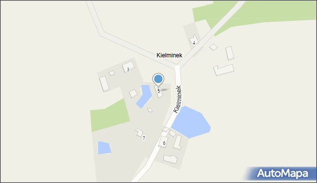 Kielminek, Kielminek, 5, mapa Kielminek