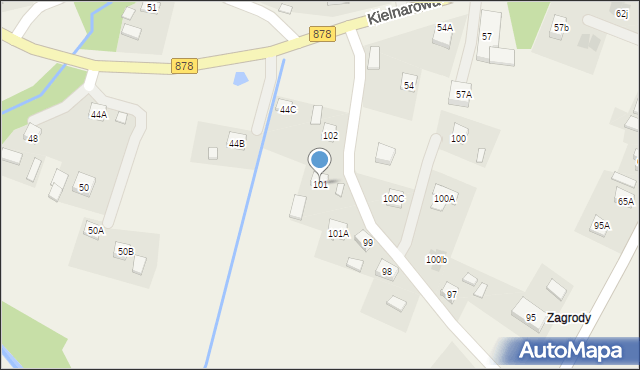 Kielnarowa, Kielnarowa, 101, mapa Kielnarowa
