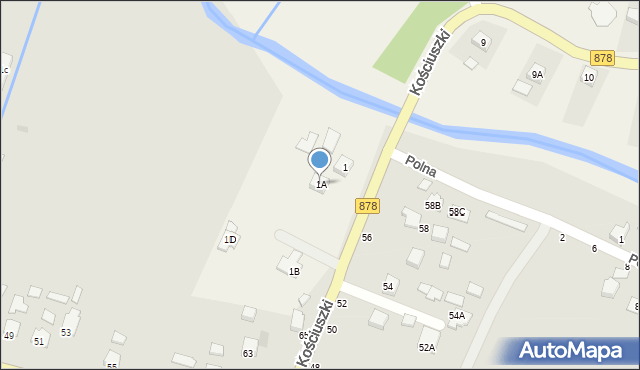 Kielnarowa, Kielnarowa, 1A, mapa Kielnarowa