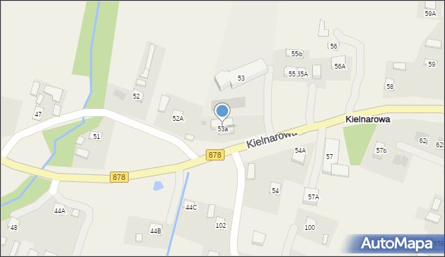 Kielnarowa, Kielnarowa, 53a, mapa Kielnarowa