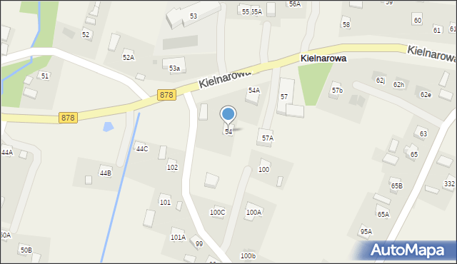 Kielnarowa, Kielnarowa, 54, mapa Kielnarowa