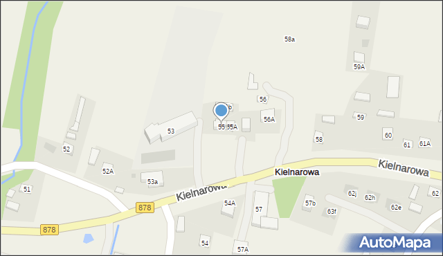 Kielnarowa, Kielnarowa, 55, mapa Kielnarowa