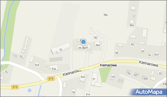 Kielnarowa, Kielnarowa, 55A, mapa Kielnarowa