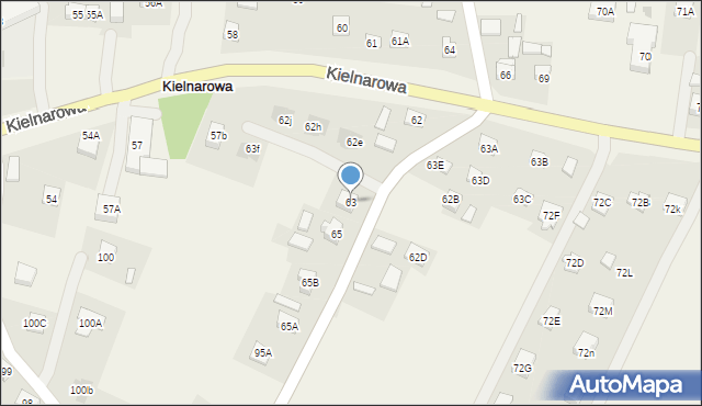 Kielnarowa, Kielnarowa, 63, mapa Kielnarowa