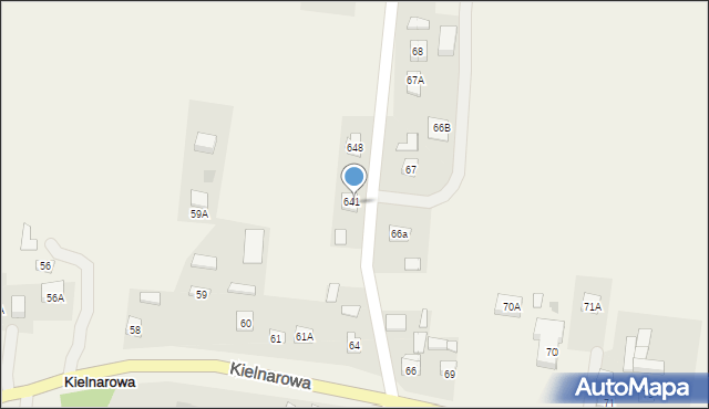 Kielnarowa, Kielnarowa, 64A, mapa Kielnarowa