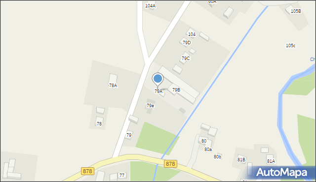 Kielnarowa, Kielnarowa, 79A, mapa Kielnarowa