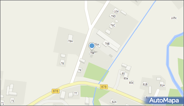 Kielnarowa, Kielnarowa, 79e, mapa Kielnarowa